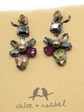 Artisan Floral Burst Drop Chloe + Isabel Earrings - E360